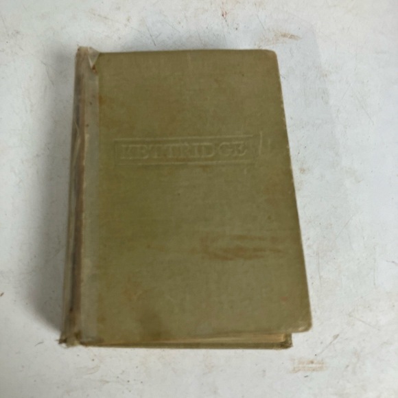 Book Embossed Cover With KITTREDGE Text Antique Classic Decorative Collectible - Picture 1 of 7